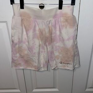Champion tie dye shorts